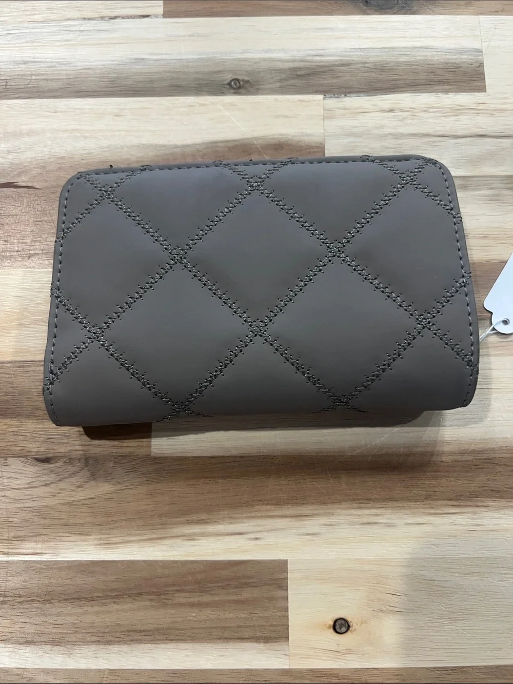 Tory Burch Quilted Leather Wallet - Taupe